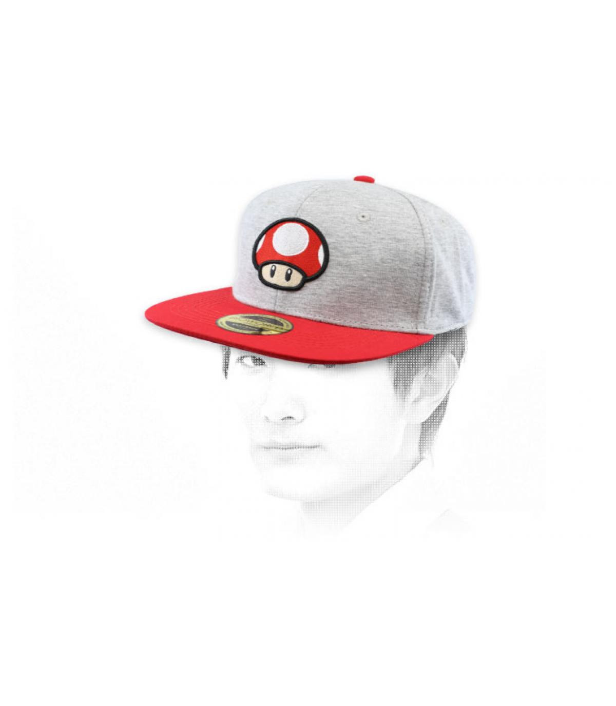 Snapback Fliegenpilz Mario Snapback Mushroom Nintendo